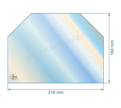 00252  00001304427 - vitre réfractaire epaisseur 4mm Godin 3726 3727 47,70 €