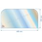 Vitre réfractaire Vitrocéramique 495x252/170 arrondi Deville Dovre