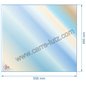 Vitre réfractaire Vitrocéramique 558x495 mm non sérigraphiée compatible avec Deville - P0052947