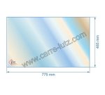 00478  Vitre réfractaire Vitrocéramique 775x465 mm non sérigraphiée compatible avec Deville - P0052514  185,40 €