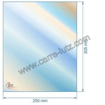 00479 Vitre réfractaire Vitrocéramique 305x250 mm compatible avec Deville - P0052994 32,30 €