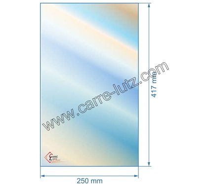 00480  Vitre réfractaire Vitrocéramique 417x250 mm 30330 Supra 76,60 €