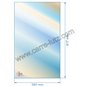 Vitre réfractaire Vitrocéramique 417x250 mm 30330 Supra