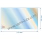 Vitre réfractaire Vitrocéramique 315x180 mm D0025849 Deville