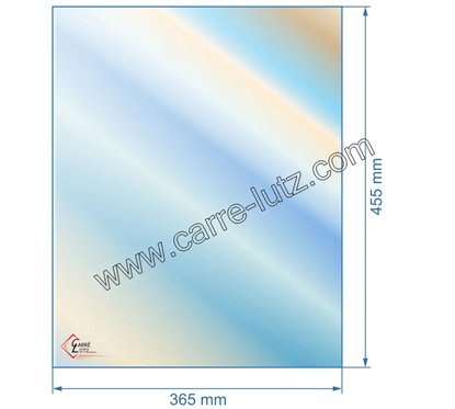 00484  Vitre réfractaire Vitrocéramique 455x365 mm D0025311 Deville 110,10 €