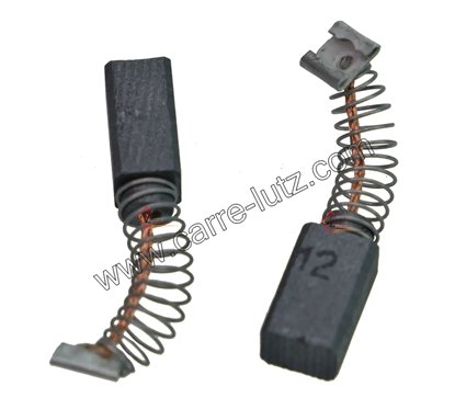 Jeu de charbon moteur 6,5x7,5x12 mm