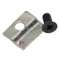 12071315218 - Fixe vitre inox inferieur de convecteur Godin 3152