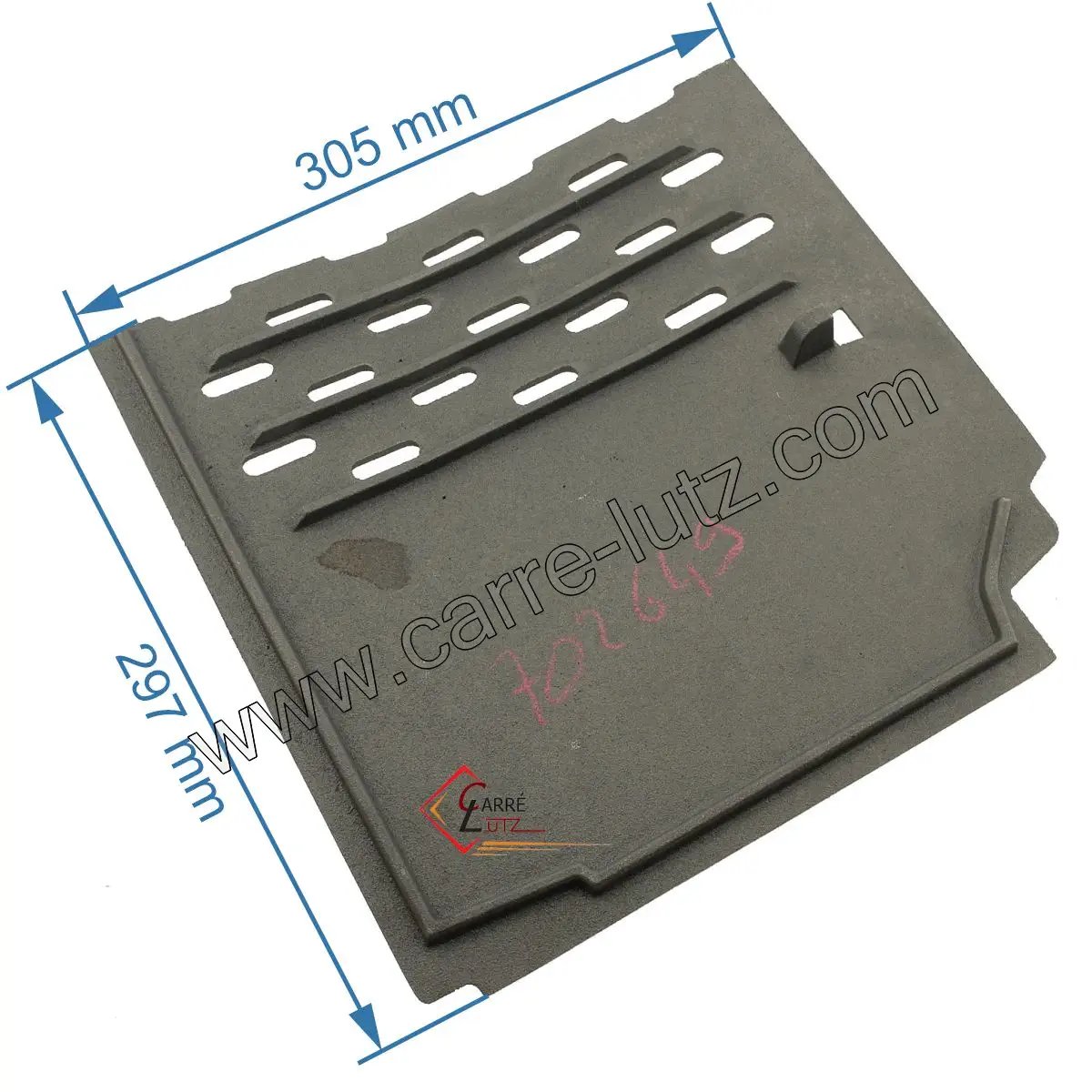 702649  20369362101 - Support de foyer gauche nouveau modèle de convecteur Godin 67,20 €