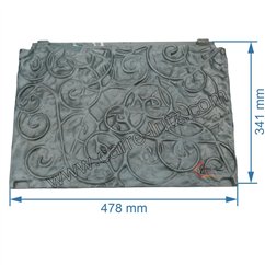 704877  CH101601210 - Plaque arriére de foyer de convecteur Godin 1210 1220 196,90 €