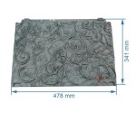 704877  CH101601210 - Plaque arriére de foyer de convecteur Godin 1210 1220 196,90 €