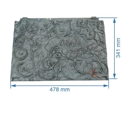 704877  CH101601210 - Plaque arriére de foyer de convecteur Godin 1210 1220 196,90 €