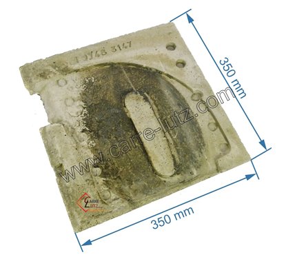 00001306100  - Brique droite 207433147 de convecteur Godin 3147