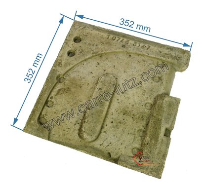 00001306101  - Brique gauche 207483147 de convecteur Godin 3147