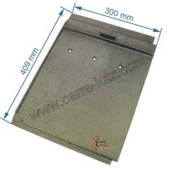 704908  10167350104 - Plaque de foyer arrière gauche de convecteur Godin 350104 185,00 €