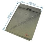 704908  10167350104 - Plaque de foyer arrière gauche de convecteur Godin 350104 185,00 €