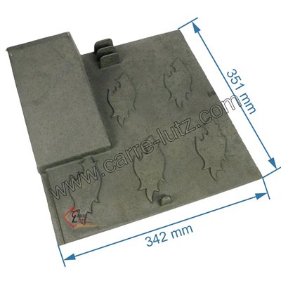 704914  10168368101001 - Plaque de foyer arrière droit pour convecteur Godin 368101 70,20 €