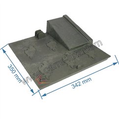 704915  10167368101001 - Plaque de foyer arrière gauche pour convecteur Godin 368101 70,20 €