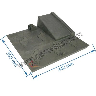 704915  10167368101001 - Plaque de foyer arrière gauche pour convecteur Godin 368101 68,40 €