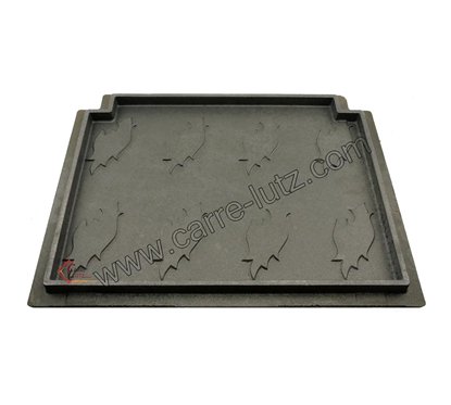 Plaque arrière de foyer décorée Godin 1011