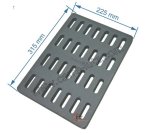 704765  20214315501 - Grille de fond pour insert Godin, 3258, 3268, 665103, 665303, foyer 3273, 3283, Chamonix V1 350104, Cha...