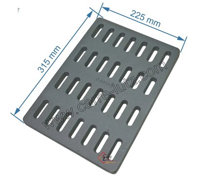 20214315501 - Grille de fond pour insert Godin, 3258, 3268, 665103, 665303, foyer 3273, 3283, Chamonix V1 350104, Chamonix XXL 3