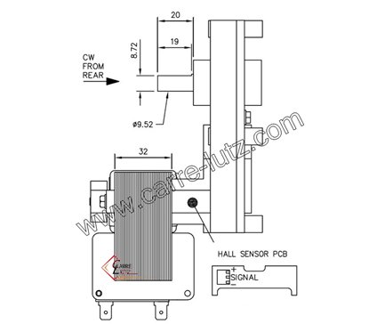 231558  Motoréducteur de vis sans fin FB1349 Mellor 2 tours/minute Avec encodeur de poele à pellet 168,00 €