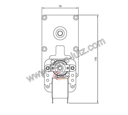 231558  Motoréducteur de vis sans fin FB1349 Mellor 2 tours/minute Avec encodeur de poele à pellet 168,00 €