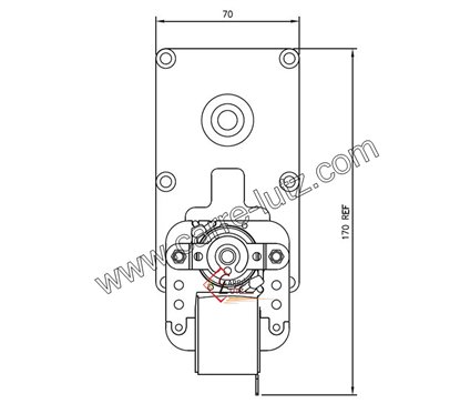 231559  Motoréducteur de vis sans fin FB1365 Mellor 4 tours/minute de poele à pellet Dielle 170,40 €