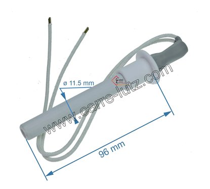 703960  41451308101 - Résistance céramique 300W de poêle à pellet MCZ  45,00 €