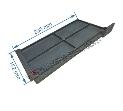 Plaque de foyer arrière gauche 10167675353 pour cuisinière Godin 6752 6753 6755