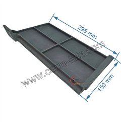 Plaque de foyer arrière droit 10168675353 pour cuisinière Godin 6752 6753 6755  6757 6758 6759