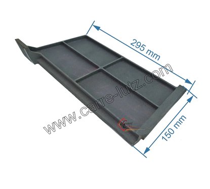 Plaque de foyer arrière droit 10168675353 pour cuisinière Godin 6752 6753 6755  6757 6758 6759