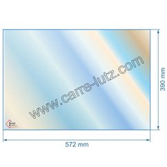 00485  Vitre réfractaire Vitrocéramique 572x390 mm Godin 3164 110,70 €