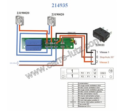 Circuit imprimé regulateur de vitessse pour 23190020