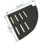 702004  Demie grille droite F610667B de foyer Invicta Luna 49,00 €