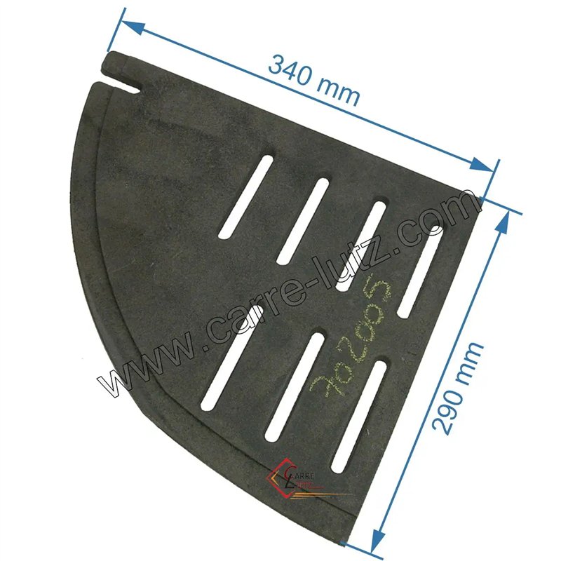 Demie grille gauche F610668B de foyer Invicta Luna