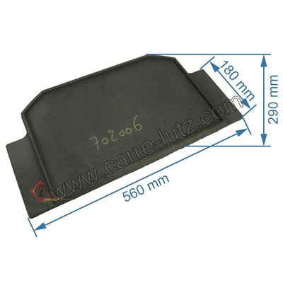 702006  Déflecteur de foyer compatible avec Invicta Luna - F610679B 93,90 €