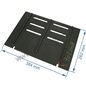 Demie grille de foyer de poêle compatible avec Invicta Altea - F610288B-B