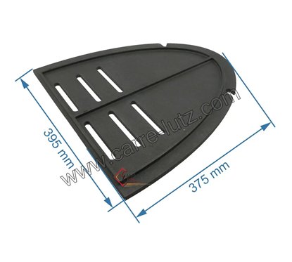  F610437B-B - Demie grille de foyer de poêle Invicta Mandor