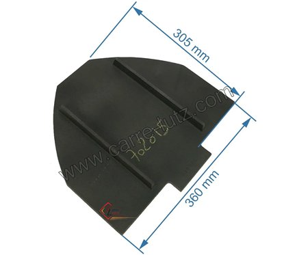 702015  Déflecteur de foyer F610463B de poêle Invicta Chamane 73,40 €
