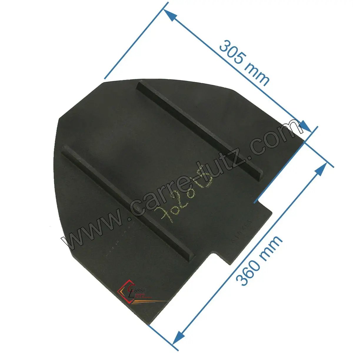 702015  Déflecteur de foyer F610463B de poêle Invicta Chamane 73,40 €