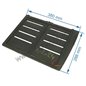 Demie grille droite de foyer de poêle compatible avec Invicta Sedan - F610518B