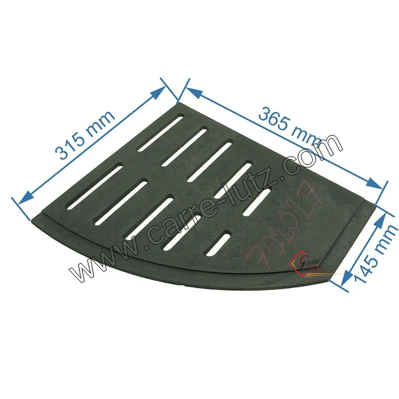 Grille foyère droite de foyer compatible avec Invicta - FB610587