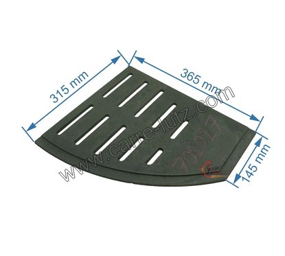 Grille foyère droite FB610587 de foyer Invicta