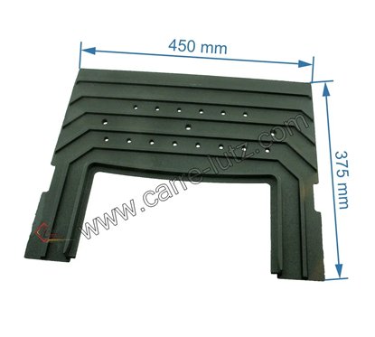 Taque décorée F610617B de foyer de poêle Invicta