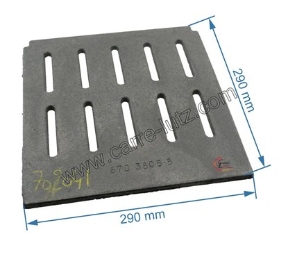 Grille foyère FB60700380 de foyer de poêle Invicta