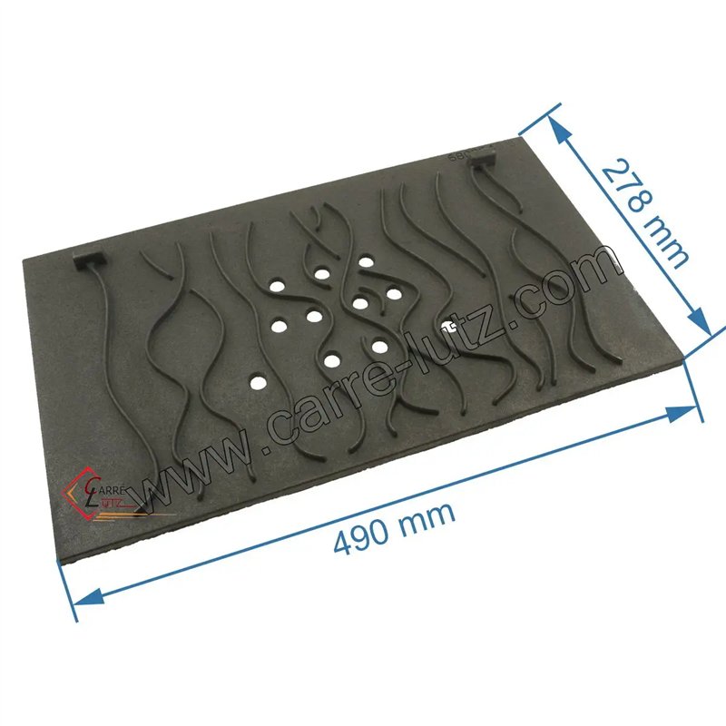 Taque décorée de foyer compatible avec Invicta - F680354B-B