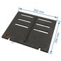 Demie grille de foyer de poêle compatible avec Invicta Astana - F610181B-B