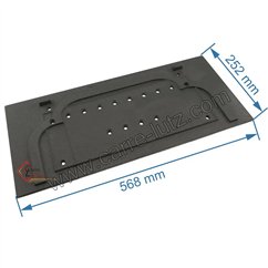 702077  F610699B - Taque décorée de foyer de poêle Invicta Alma 74,00 €