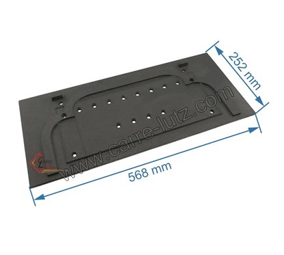 702077  F610699B - Taque décorée de foyer de poêle Invicta Alma 74,00 €
